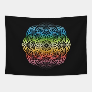 Queer Pride Mandala Tapestry