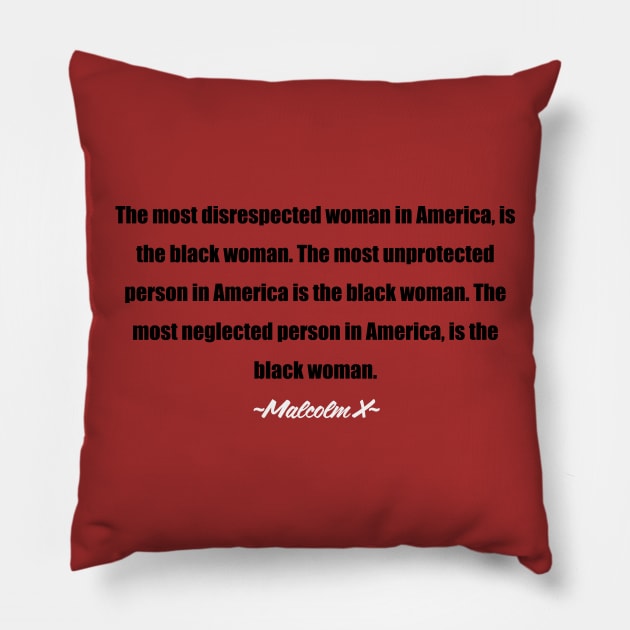 Malcolm X Pillow by xenapulliam