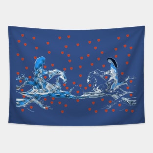 Amorous Ride: Galloping Towards Love's Embrace Together Tapestry