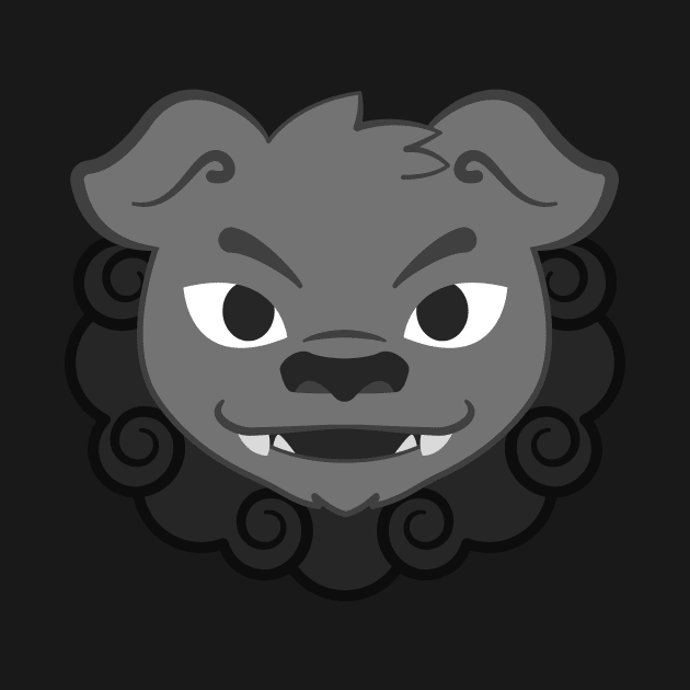 Grey Komainu Lion Dog by kaeru