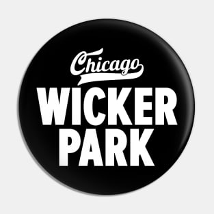 Wicker Park Chicago Minimal Logo Design - Chicago Neighborhood Series Pin