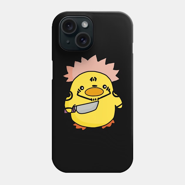 Sukuna Cursed Duck with knife! Phone Case by Anime Meme's