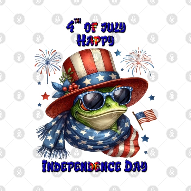 Patriotic Frog: Hat and Shades by coollooks