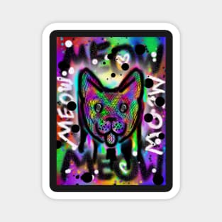 Spray Paint Cat V1 Magnet