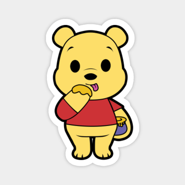 Winnie The Pooh Cute Chibi - Winnie The Pooh - Magnet | TeePublic