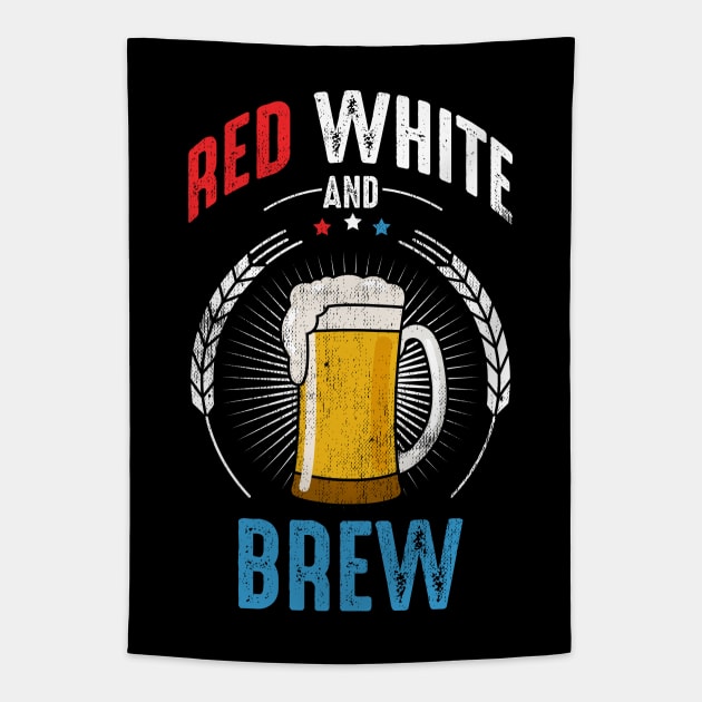 Red White And Brew Tapestry by monolusi