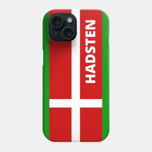 Hadsten Denmark in Danish Flag Phone Case