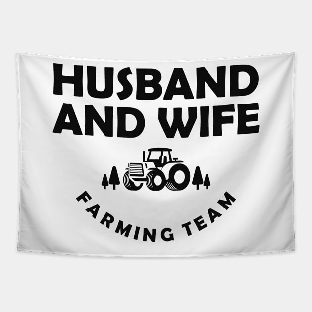 Farmer - Husband and wife farming team Tapestry by KC Happy Shop