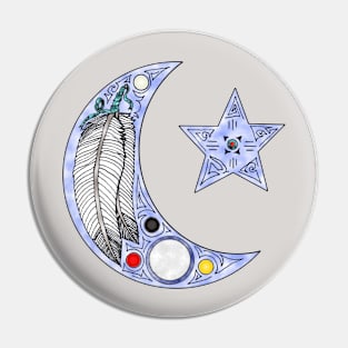 Feather Moon Pin