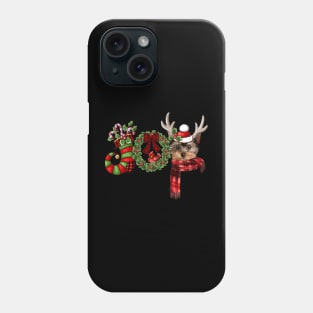 Christmas Joy Dwarf Stocking Reindeer YorkShire Terrier Phone Case