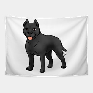 Dog - American Staffordshire Terrier - Cropped Black Tapestry