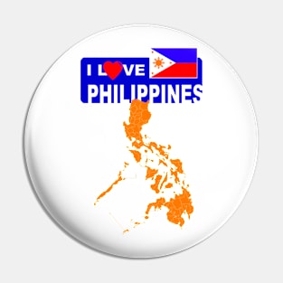 I Love Philippines Pin