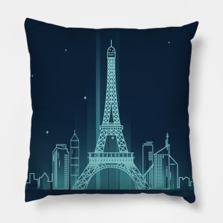 Addicted To Paris, Paris Lovers, Eiffel Tower Lovers, France Pillow