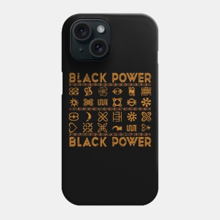 Black Power | Africa Adinkra Symbols Collection Phone Case