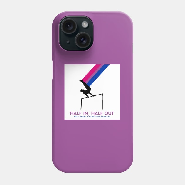 HIHO Logo (bisexual flag - block) Phone Case by Half In Half Out Podcast