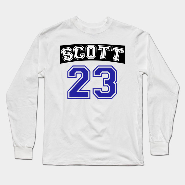 Scott 23 Ravens Basketball Jersey One Tree Hill Long Sleeve T