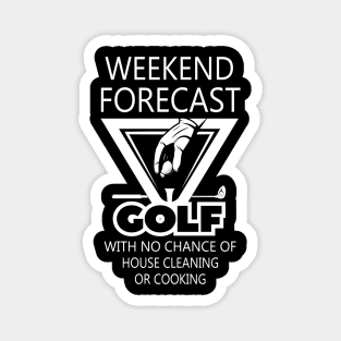 Weekend Forecast Golf Magnet