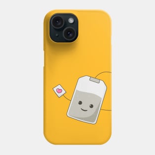 Happy cute tea bag Phone Case