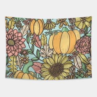 Cottage Autumn Bounty Tapestry