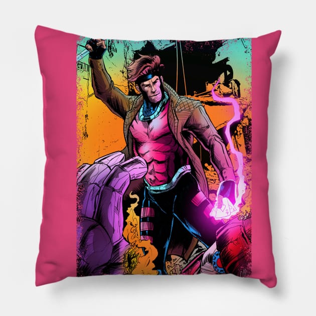 Gambit Pillow by carrillo_art_studios