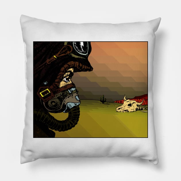 Desert Wanderer Pillow by balmut