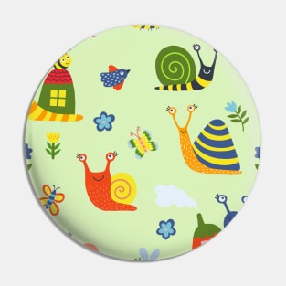 Snail garden Pin