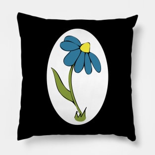 Daisy Whimsical Cartoon Illustration Happy Colours Pillow