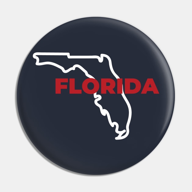 Florida Map Outline Pin by notami