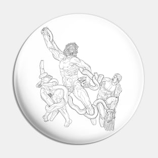 Laocoon and his Sons Uncolored Pin