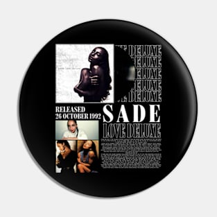 Sade Adu Released 26 October 1992 Pin