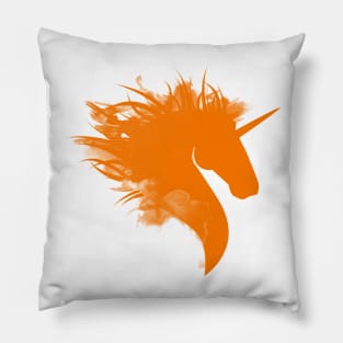 Orange Unicorn Pillow