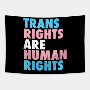 Trans Rights Are Human Rights Lgbt Flag Gay Pride Month Tapestry