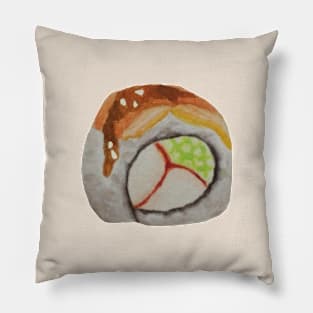 Eel Sushi Watercolour painting Pillow