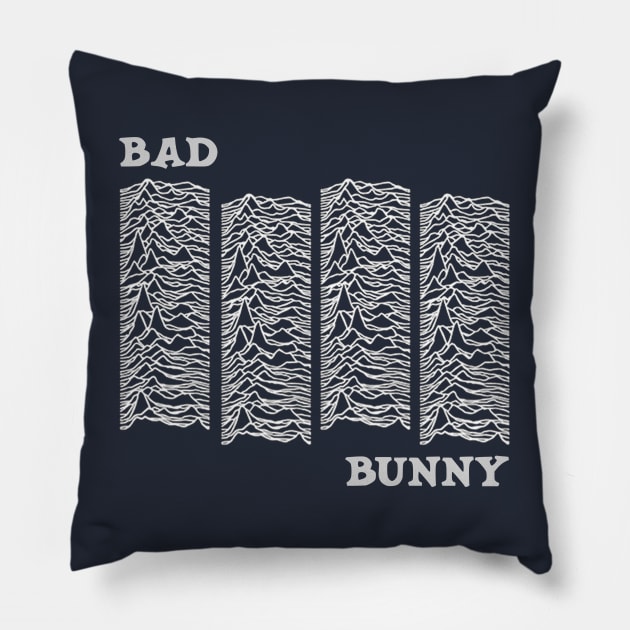 bad bunny Pillow by Aiga EyeOn Design