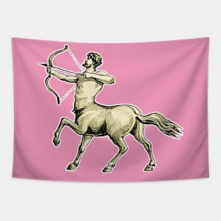 Centaur hero warrior with bow and arrow Tapestry