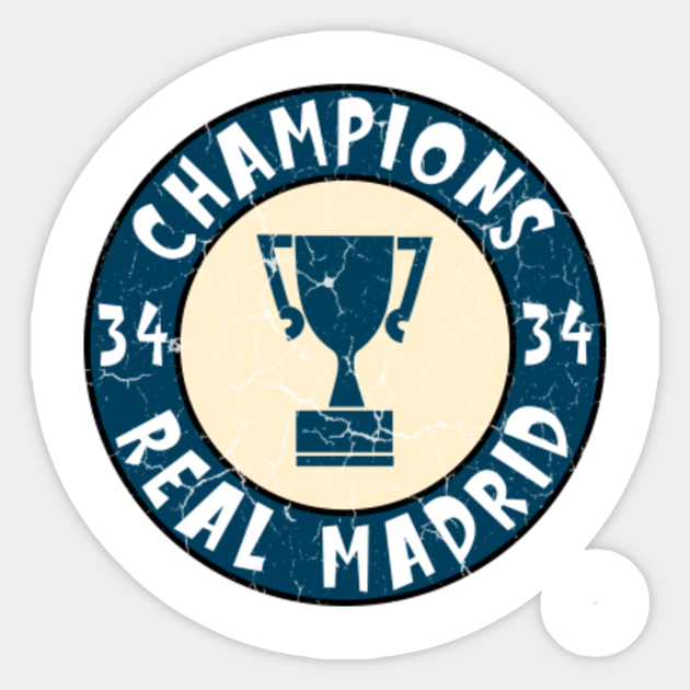 Real Madrid Champions Real Madrid La Liga Champions 2020 Real Madrid Champions Laliga Sticker Teepublic