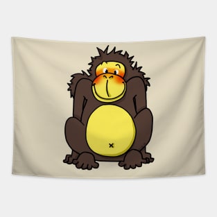 funny chimp cartoon Tapestry