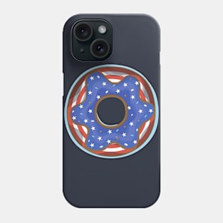 American Flag Donut USA Phone Case