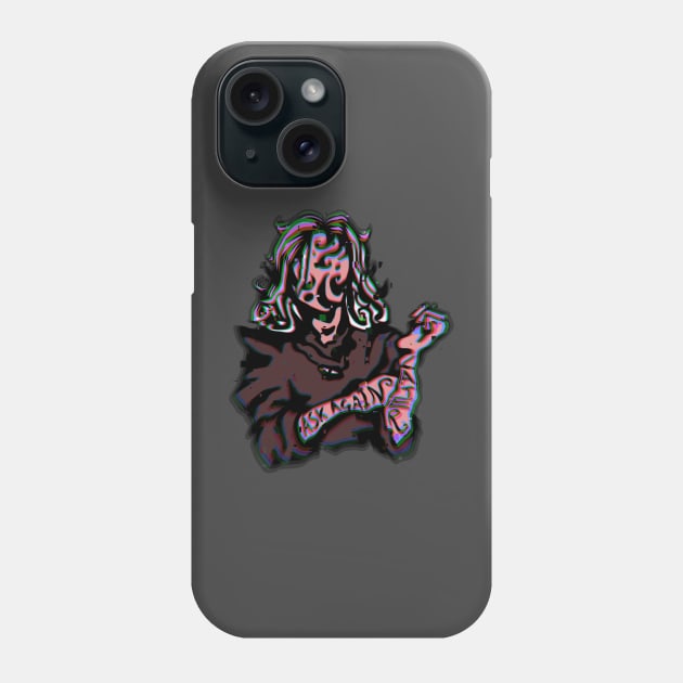 Ask Again Later. Glitchcore in Sky pink Phone Case by TheDoodlemancer