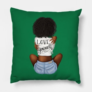 You Are Enough: Curvy Design Pillow