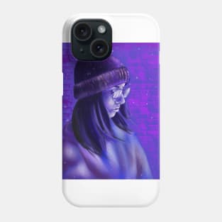 The girl in neon color. Phone Case