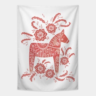 Swedish Dala Horse (Red) Tapestry