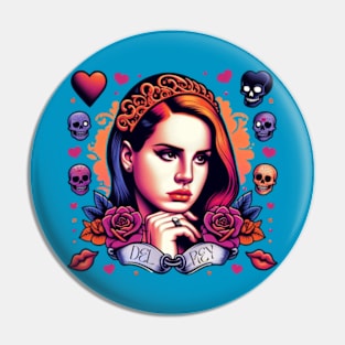 Lana Del Rey - 90s Neon Goth Pin