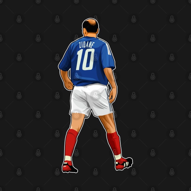 Zinedine Zidane #10 France Captain 1998 by RunAndGow