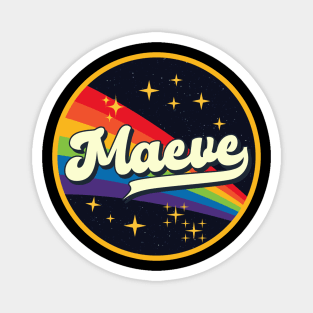 Maeve // Rainbow In Space Vintage Style Magnet