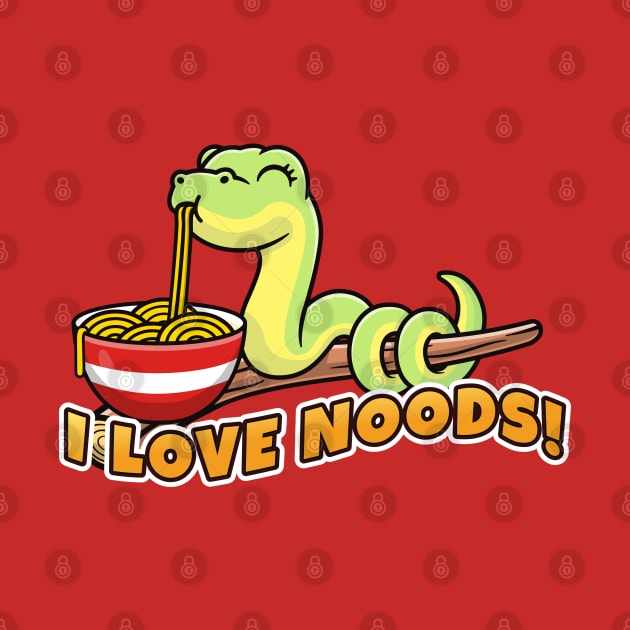 SLURPent say's "I love noods!" by Messy Nessie