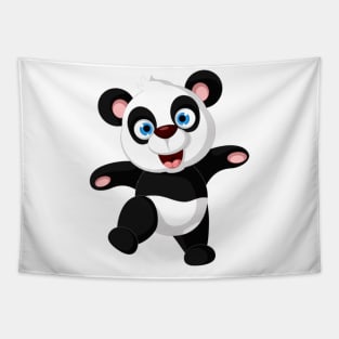 BABY PANDA HAPPY Tapestry