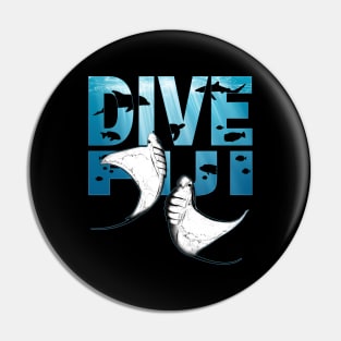 Giant Manta Ray Fiji Diving Pin