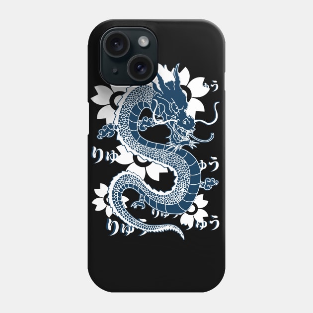 Dragon Sakura Phone Case by Thrylos Store