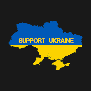 Support Ukraine Map T-Shirt